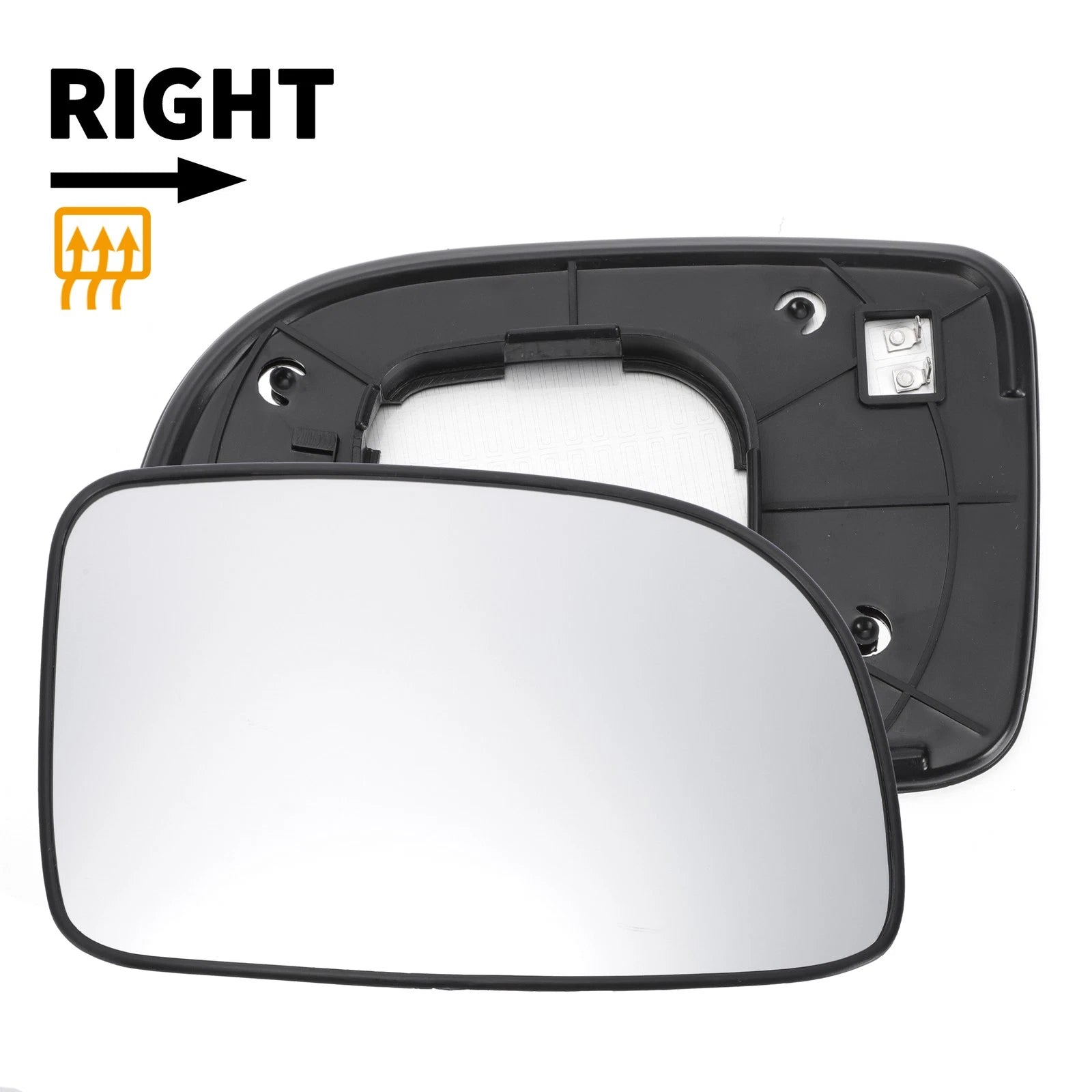 Heated Right Side Mirror Glass for Hyundai Santa Fe (2007–2009)