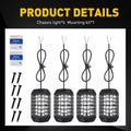 8pcs 36 LED Red Chassis Ambient Light for GM V