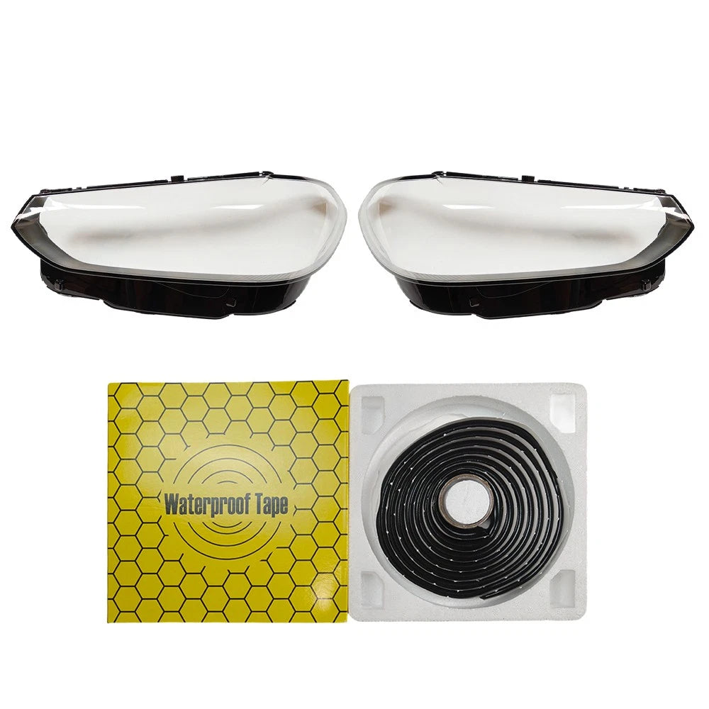 1 Pair Front Headlight Lens Clear Cover for BMW X3 X4 (2022–2024)