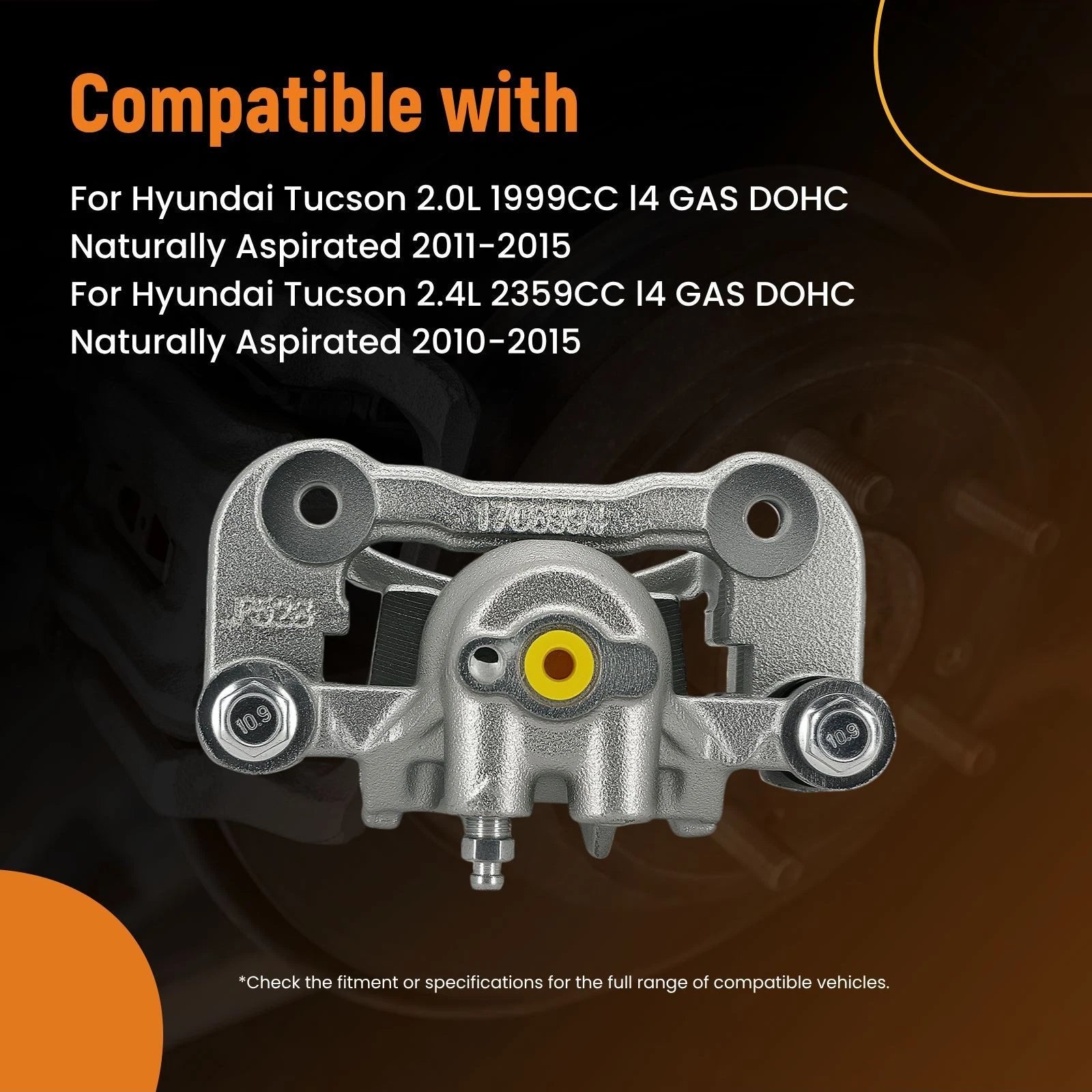 Rear Left Brake Caliper for Hyundai Tucson (2010–2015) 582102S000