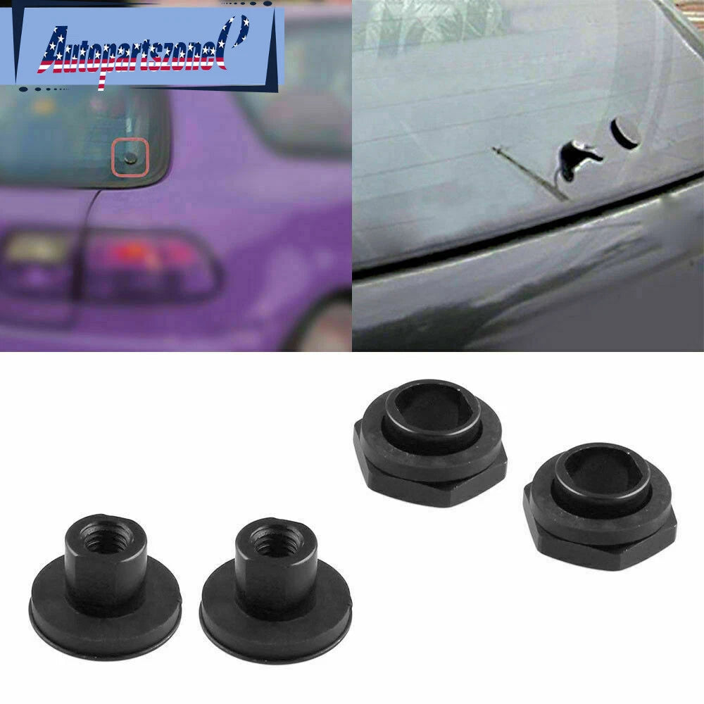 Black Rear Glass Strut Hardware Kit for Honda Civic 3Dr Hatchback EG6 (1992–1995)