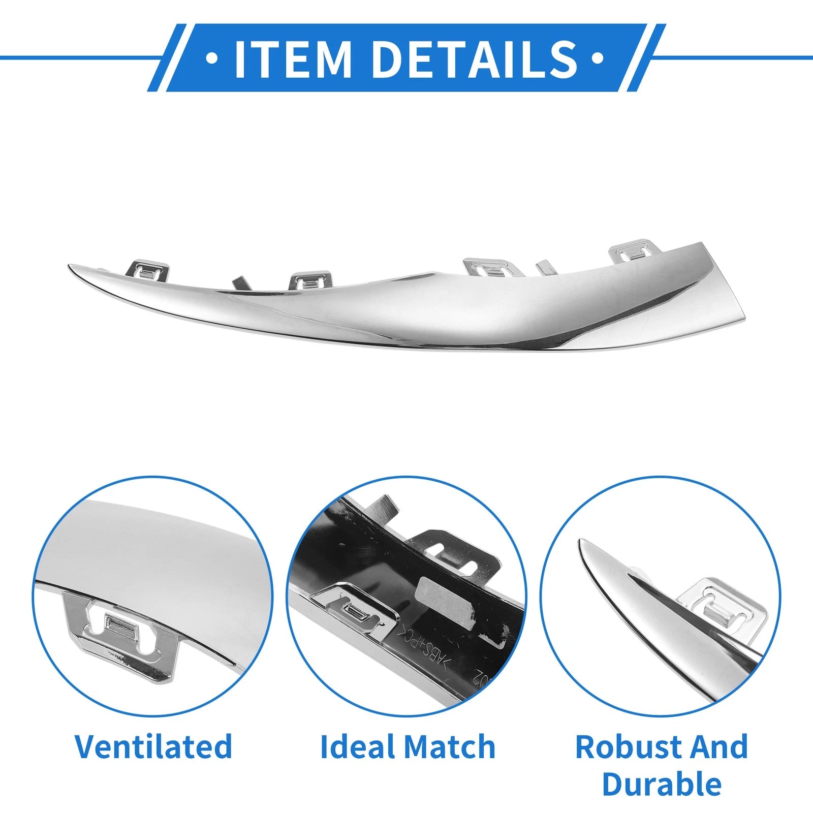 Front Left Bumper Grille Trim for Mercedes-Benz W205/C (2019–2021)
