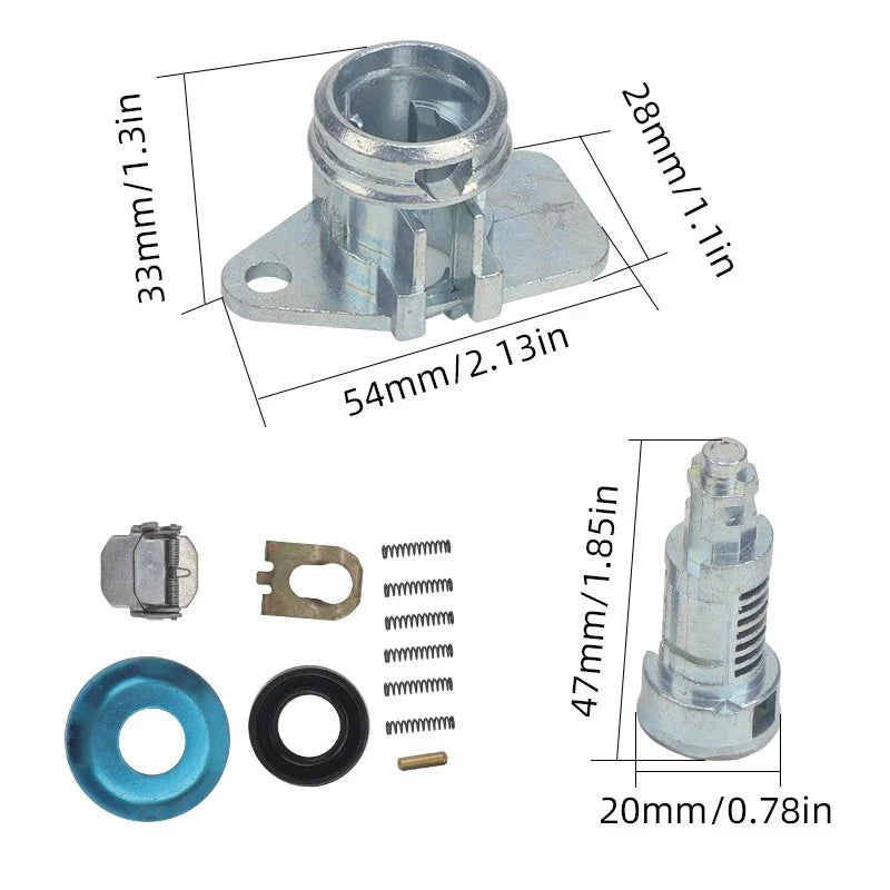 LEFT/RIGHT FRONT DOOR LOCK CYLINDER for Dodge Ram 1500 2500 3500 (2002–2008)