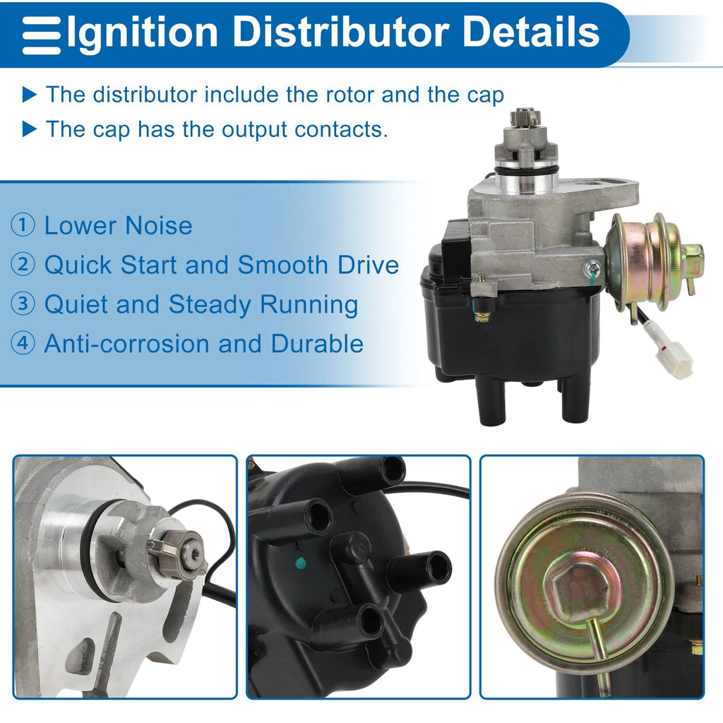 Ignition Distributor Assembly for Toyota Corolla L4 1.6L (1988) No. 31767/84767