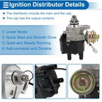 Ignition Distributor Assembly for Toyota Corolla L4 1.6L (1988) No. 31767/84767