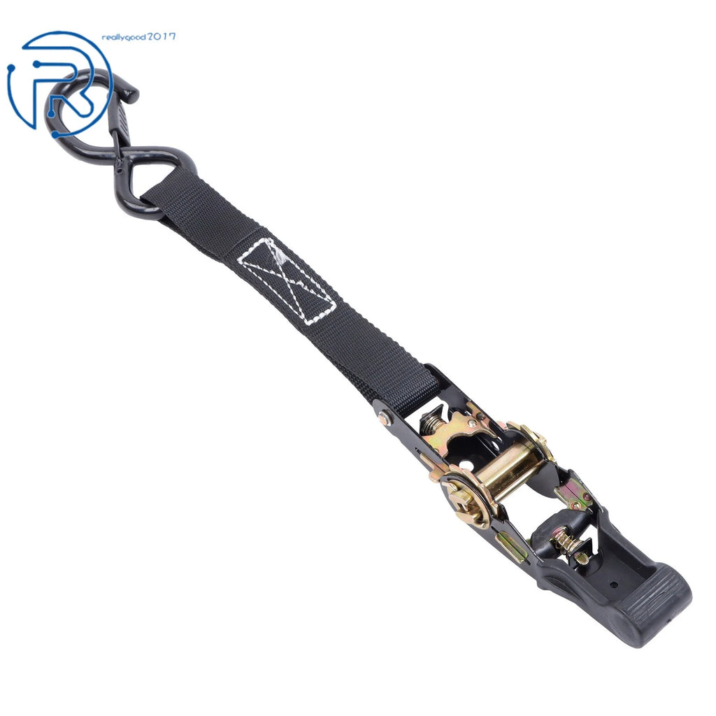 Set of 4 Tie Downs 1" × 15' Ratchet Straps 2200Lbs with S Hook Heavy Duty