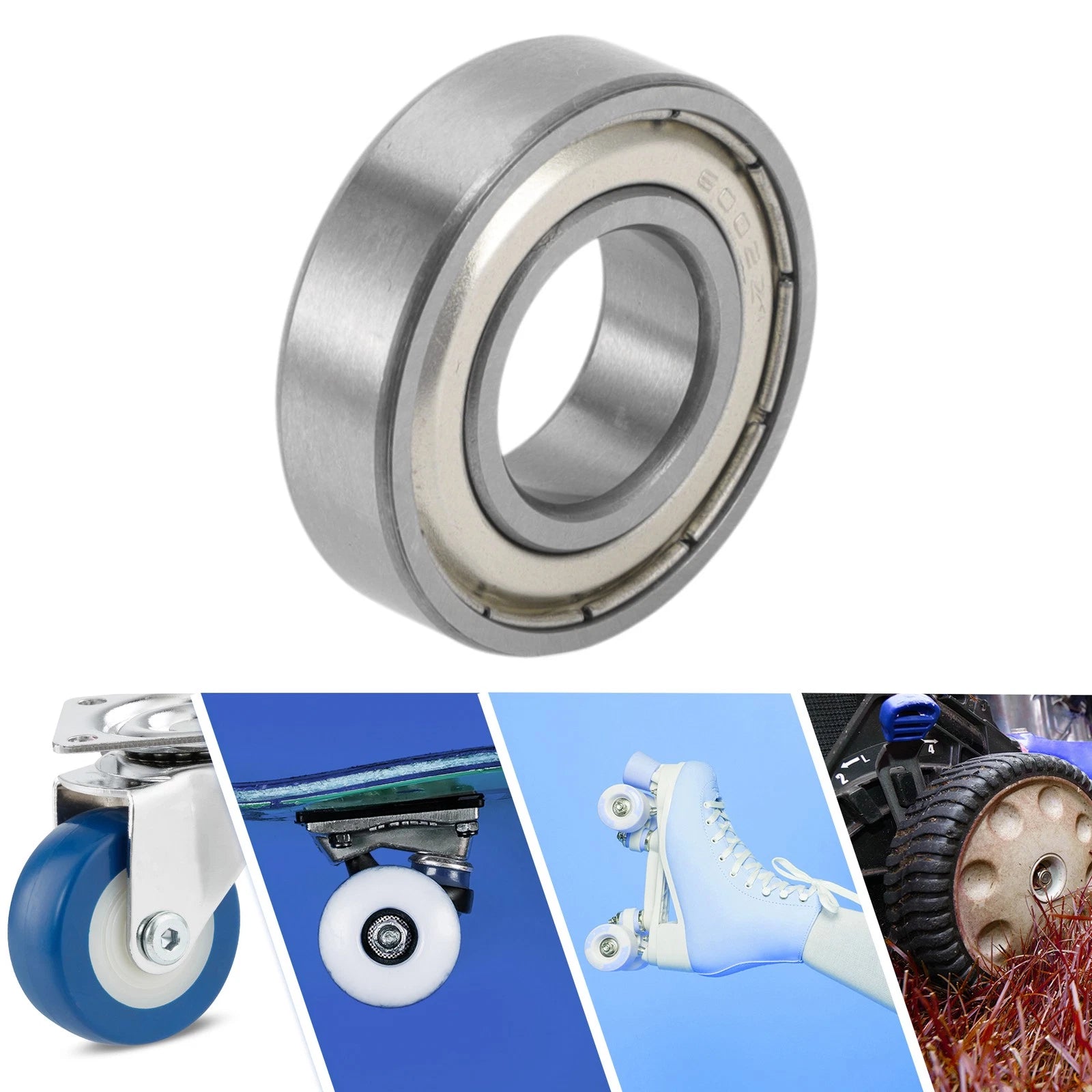 6002ZZ Deep Groove Ball Bearings for Scooter Skateboard Wheel (15x32x9mm)