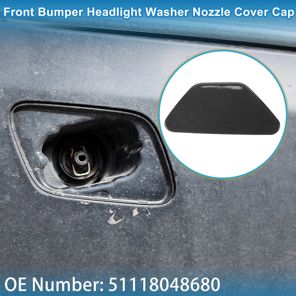 Front Right Washer Nozzle Cover Cap No. 51118048680 for BMW 528i (2011–2016) Gray