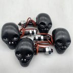 4Pcs Black Skull LED Turn Signal Lamps for Harley/Ducati/BMW