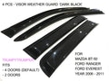 Visor Shield Weather Guard for Mazda BT-50, Ford Ranger, Everest (2006-2011)
