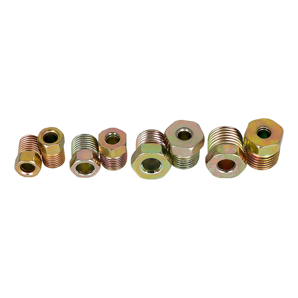 35PC Tube Brake Line Fitting Nuts Kit for Inverted Flares (Universal)