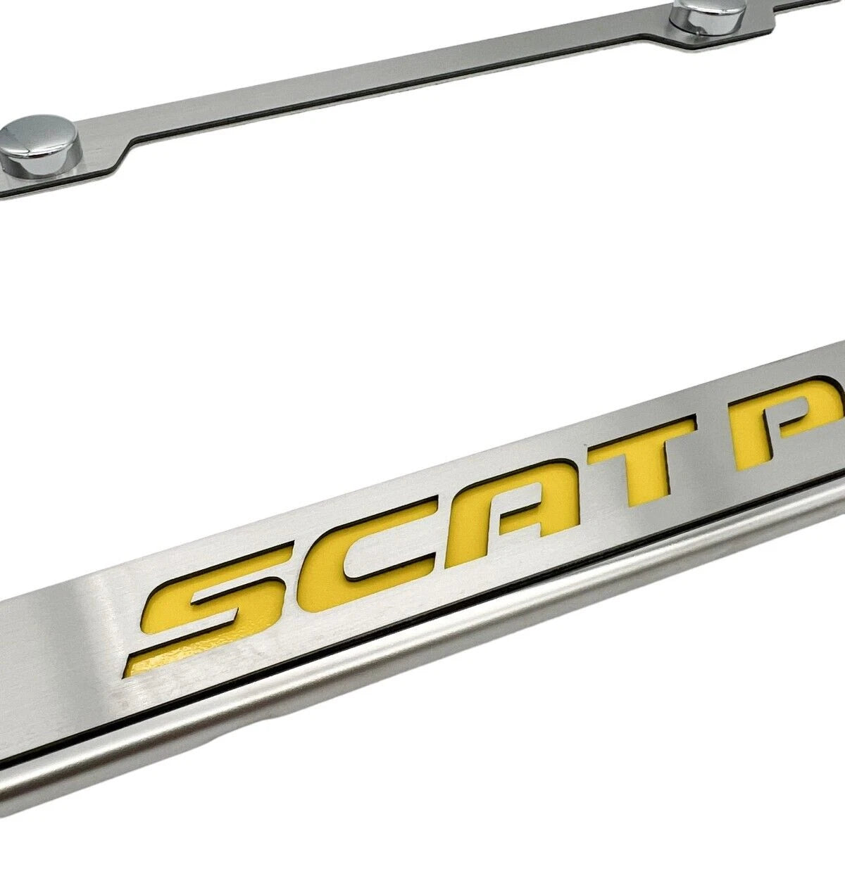 License Plate Frame Front for Dodge Charger Scat Pack (2015–2023) Stainless