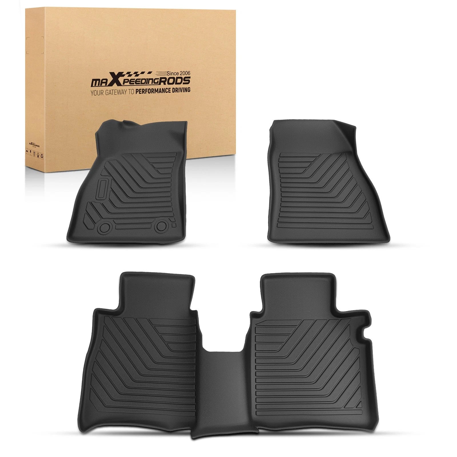 Set of 4 TPE Rubber Carpet Floor Mats for Nissan Sentra (2013–2019)
