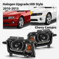 Black Halogen Headlights with LED DRL for Chevy Camaro (2010–2013)