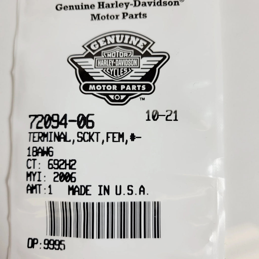 Terminal Socket for Harley-Davidson (2006–2006) 72094-06
