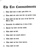 The Ten Commandments Man Cave Sign - Funny Gift for Home Decor