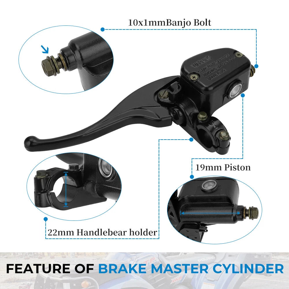 Front Brake Master Cylinder for Polaris Sportsman Magnum Scrambler Worker Xpress (2000–2023)