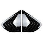Glossy Black Rear Window Louver Shutter Cover Trim for BMW X4 F26 (2014–2018)