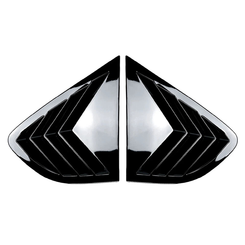 Glossy Black Rear Window Louver Shutter Cover Trim for BMW X4 F26 (2014–2018)