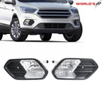 Set of 2 Fog Lights for Ford Escape (2017–2019) Bumper Black Cover