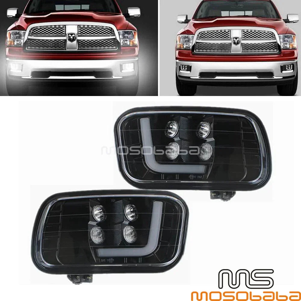LED Fog Light Assembly for Dodge Ram 1500/2500/3500 (2002-2023)