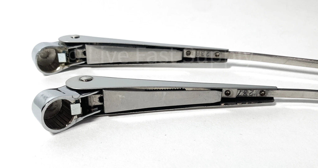 Stainless Steel Windshield Wiper Arms LH and RH for 1960-1966 Chevy Pickup