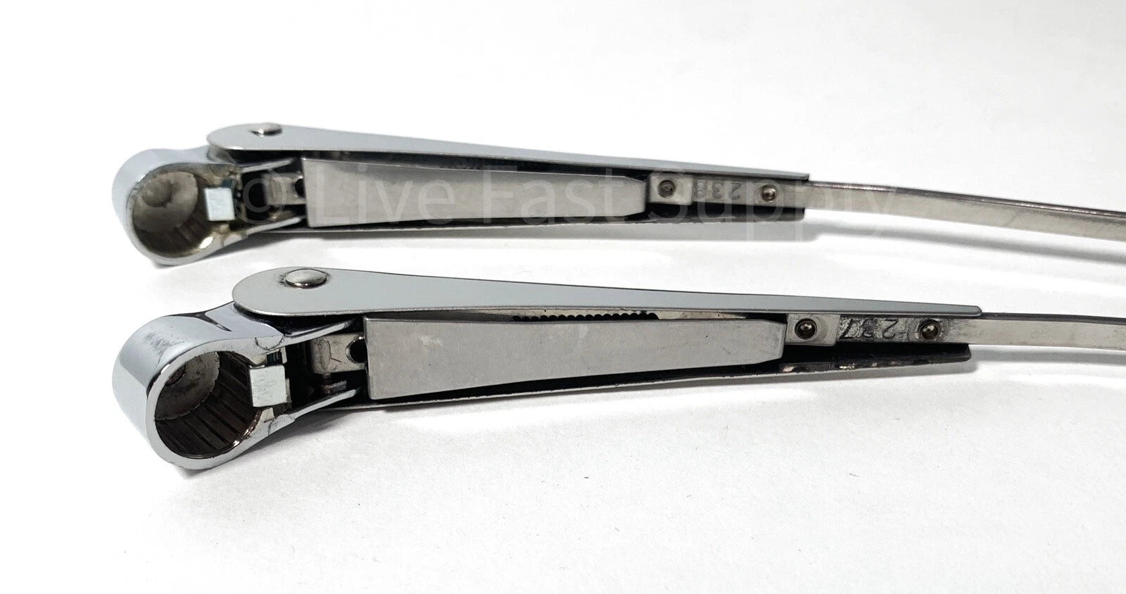Stainless Steel Windshield Wiper Arms LH and RH for 1960-1966 Chevy Pickup