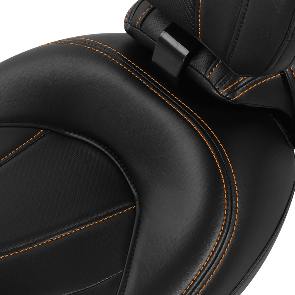 Driver Passenger Seat & Rider Backrest Pad for Harley Electra Glide (2009–2023)