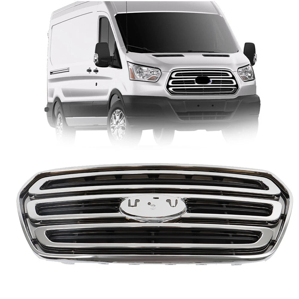 Front Bumper Chrome Grille for Ford Transit (2015–2019)