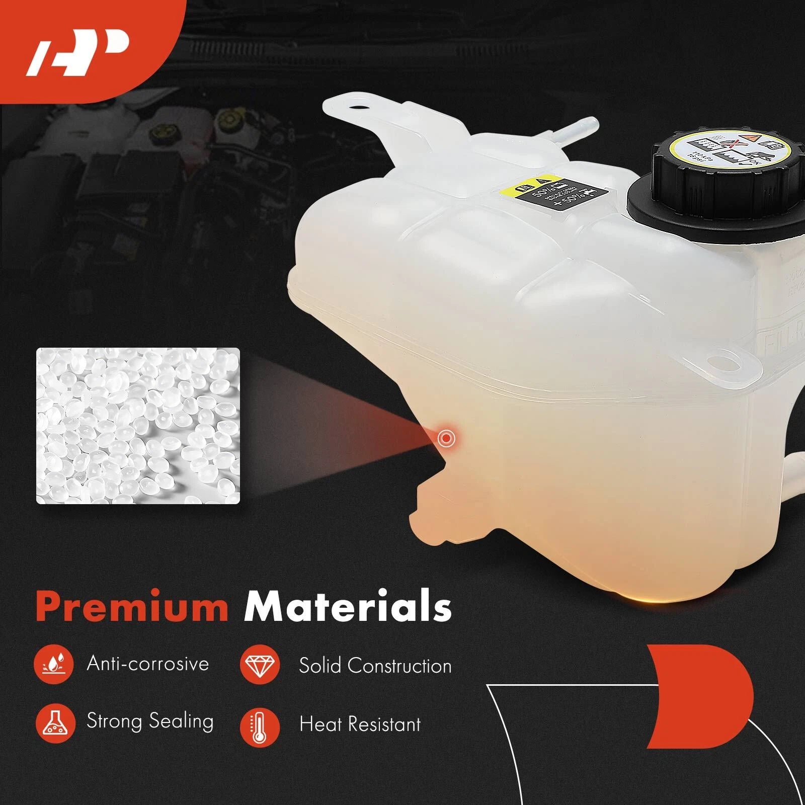 Coolant Reservoir with Cap for Ford Fusion (2010–2012) Lincoln MKZ