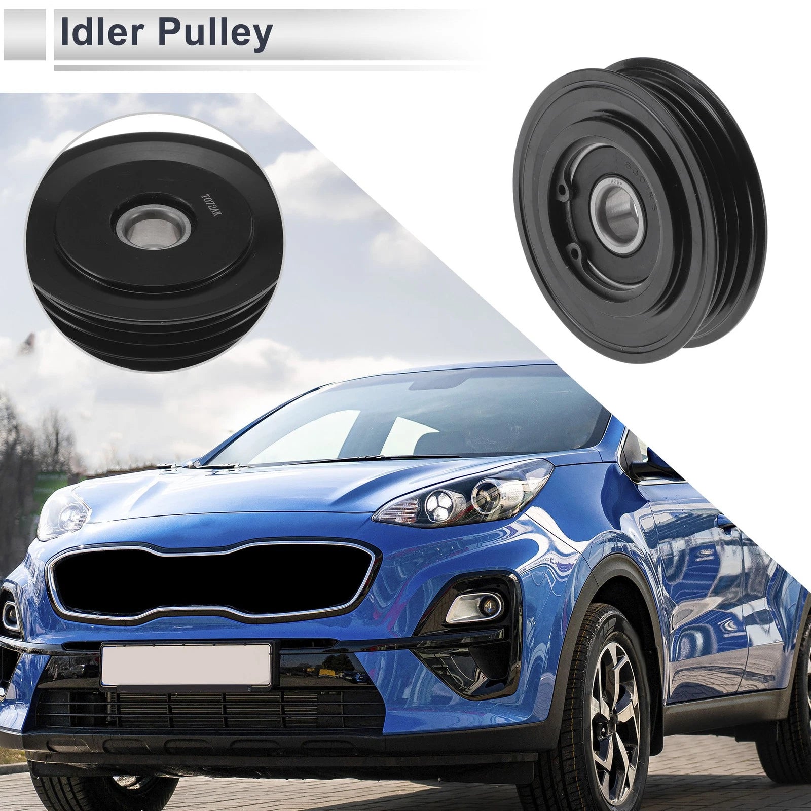 Drive Belt Idler Pulley for Toyota Prius (2001–2009) 16630-21020 Plastic