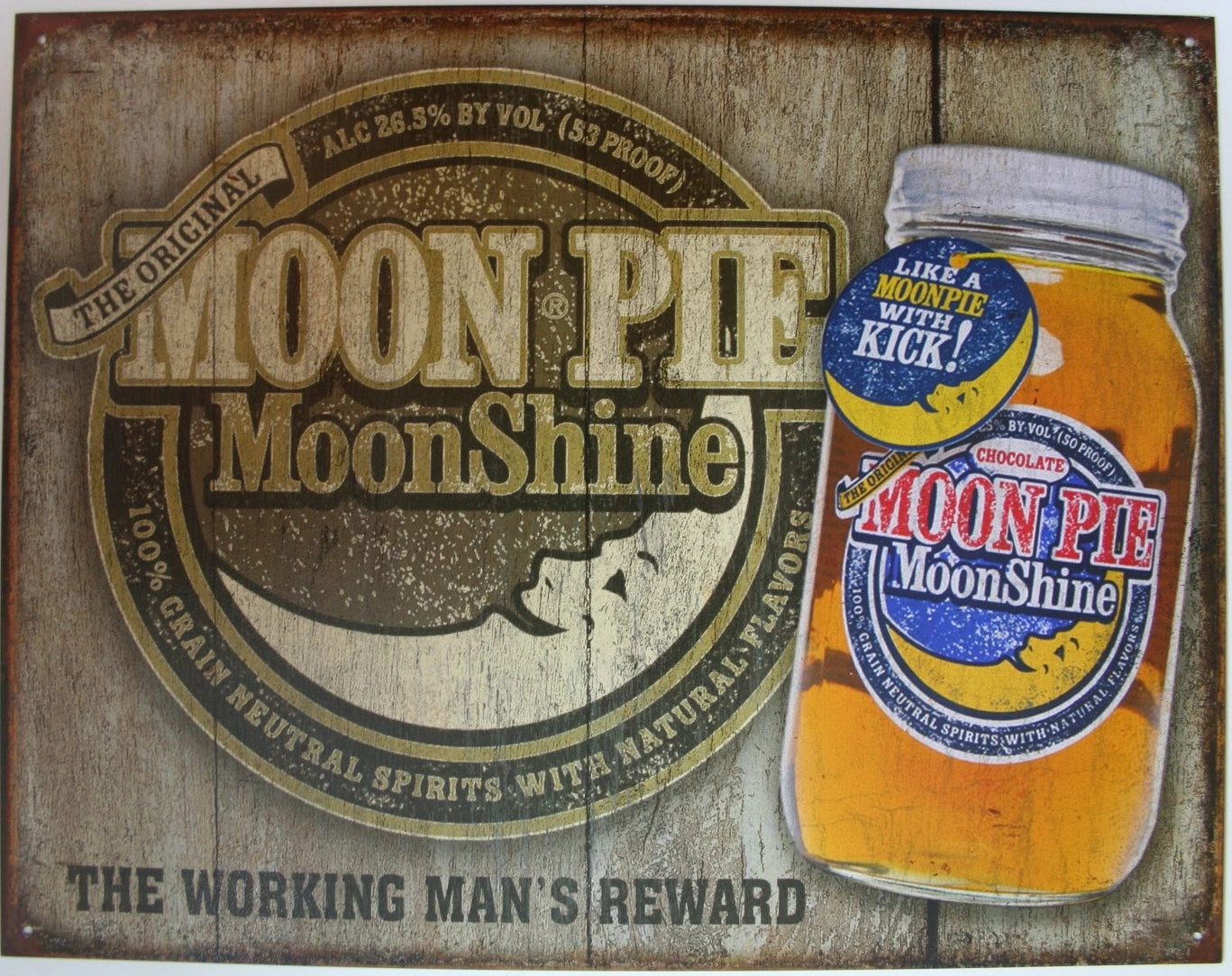 Vintage Replica Tin Metal Sign MOON Pie 2062