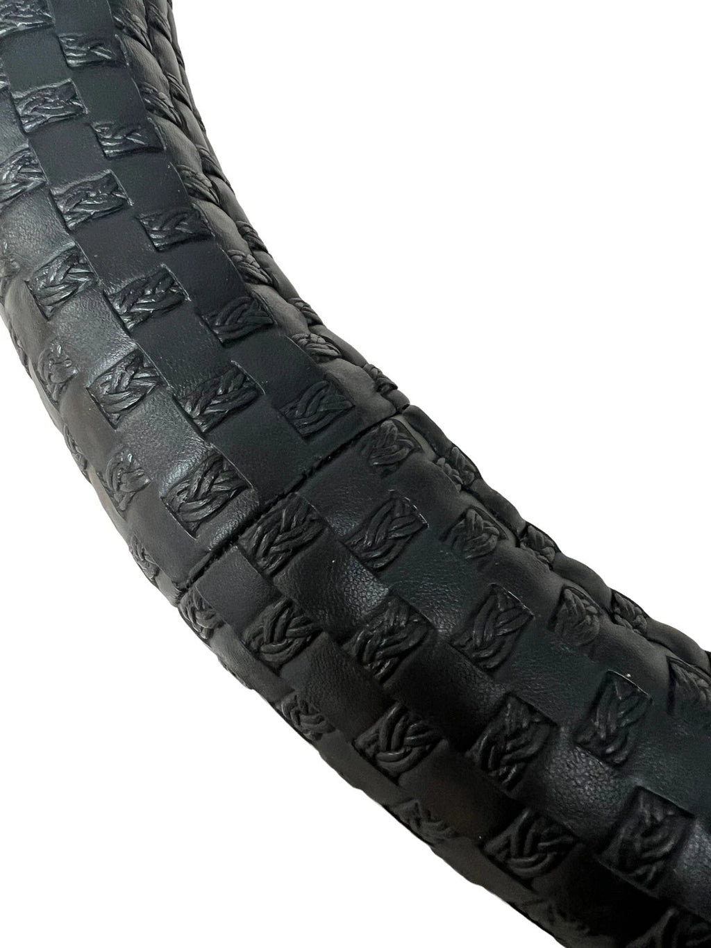 Steering Wheel Cover Black Cross Grids for Peterbilt Kenworth 18 Inch (18-19)