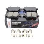 Set of 4 Bosch QuietCast Rear Ceramic Brake Pads for A3 Quattro A4 Eos Golf GTI Passat (2006–2016)