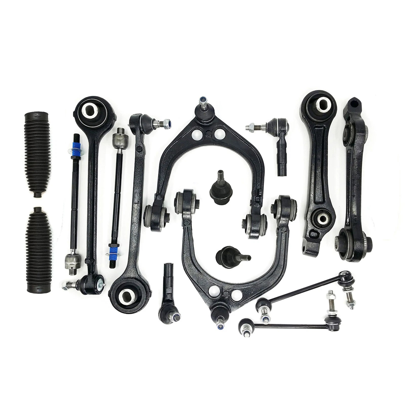 Set of 16 Front Control Arm Ball Joint Tie Rods for Dodge Charger (2005–2010)