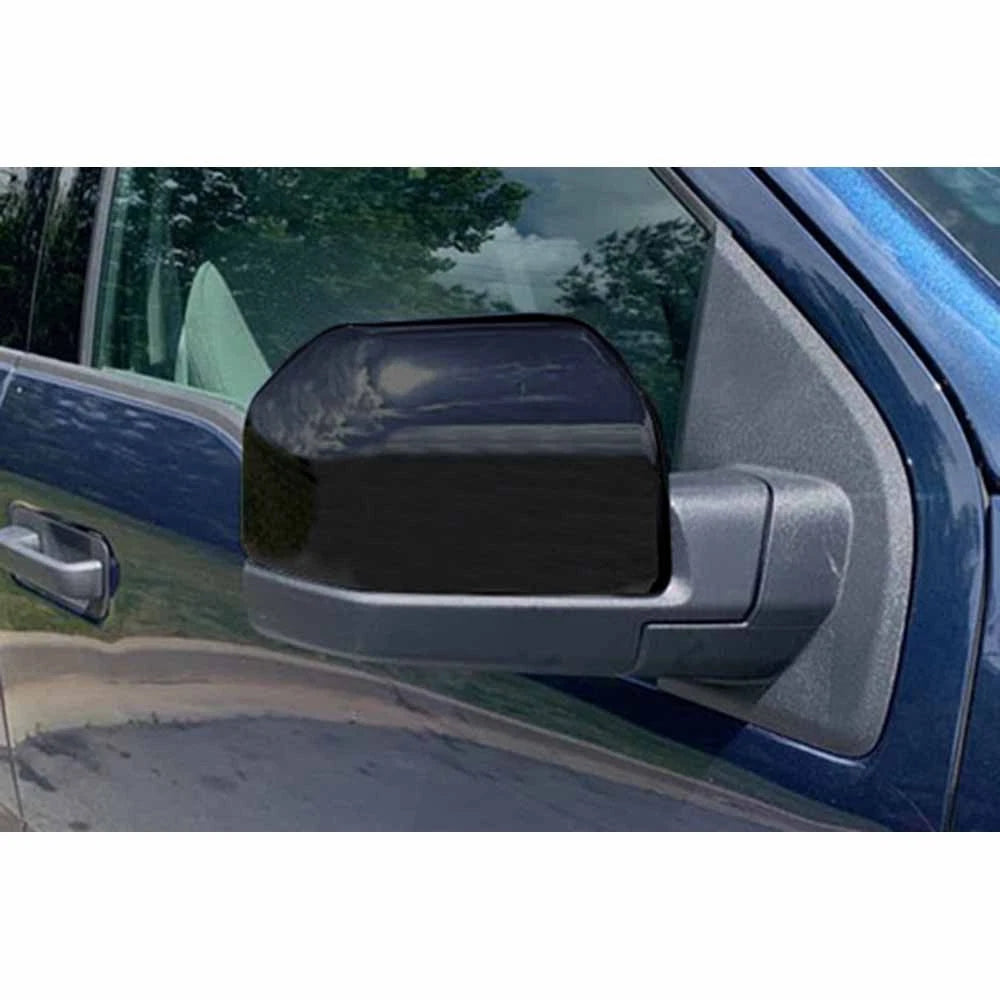 Mirror Covers Replacement Set of 2 Gloss Black for 2015-2020 Ford F-150