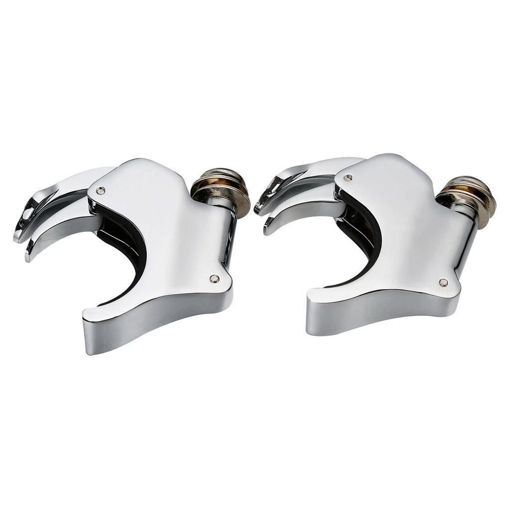 Chrome 49mm Windshield Clamps for Harley Dyna XL1200X (2006–2022)