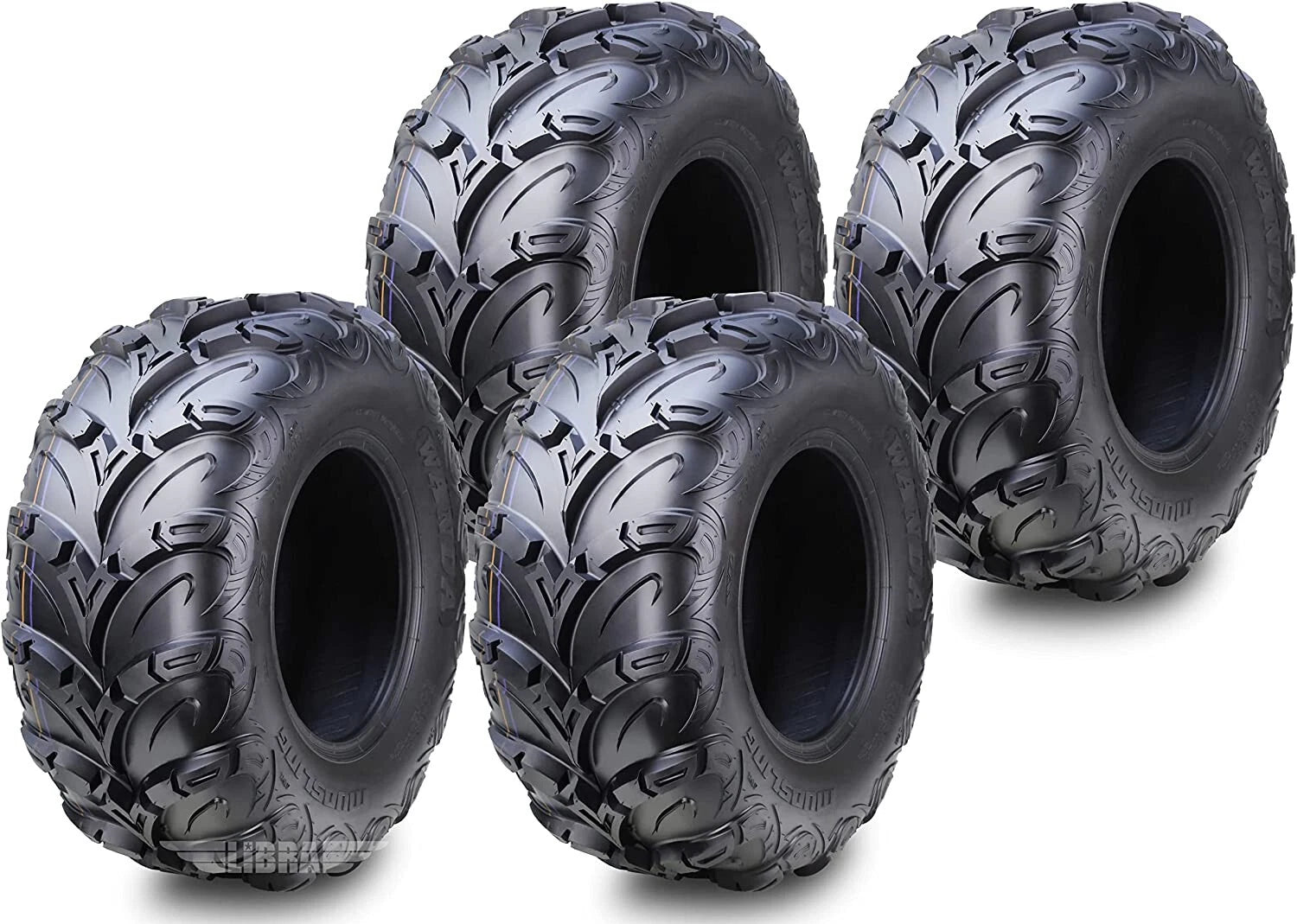 Set of 4 WANDA 26x10R12 Radial UTV ATV Tires 6PR Mud Sling