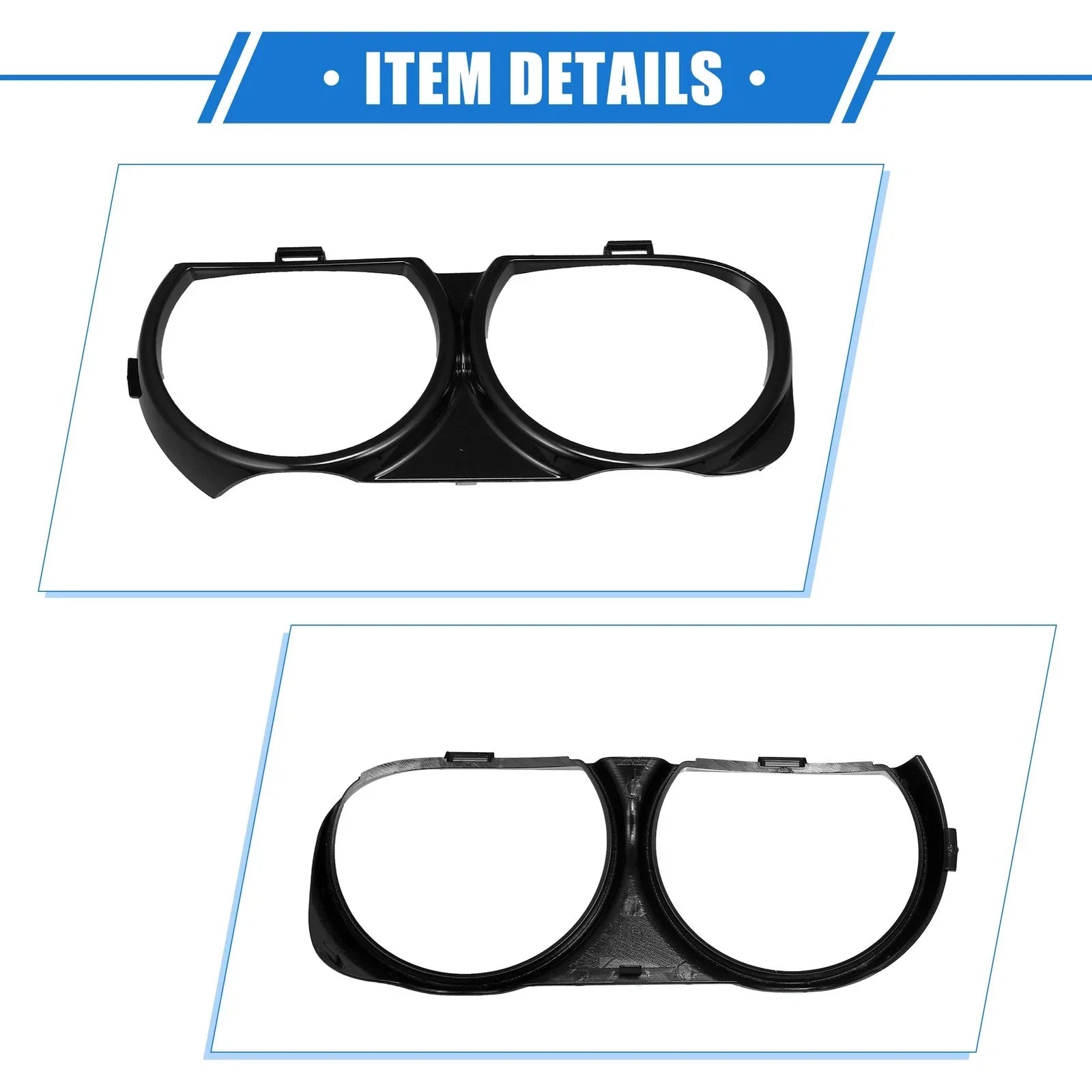 Front Left Right Side Headlight Trim Rings for Dodge Challenger (2015-2023)