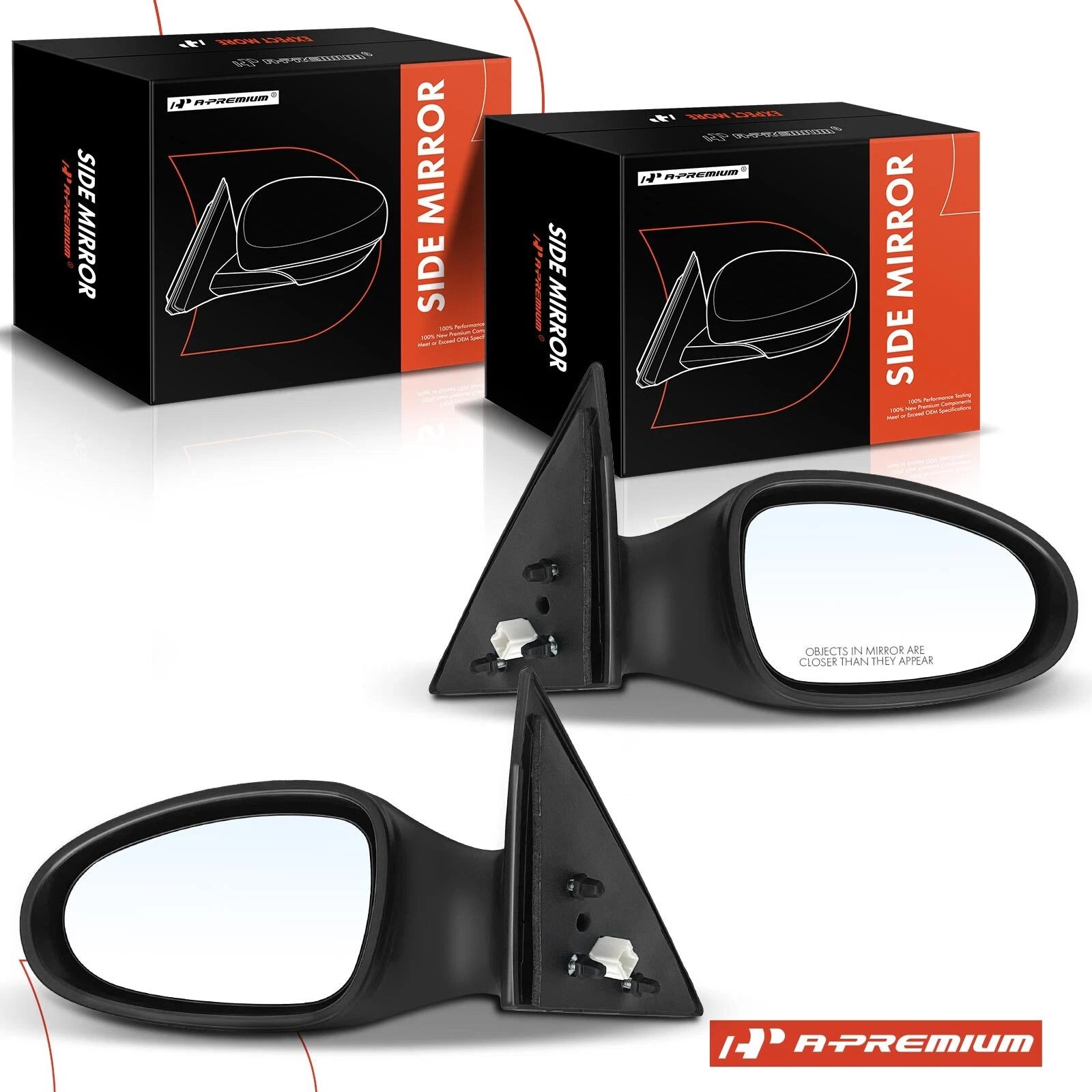 Pair Power Glass Side Mirrors for Nissan Altima (2002–2004) Sedan