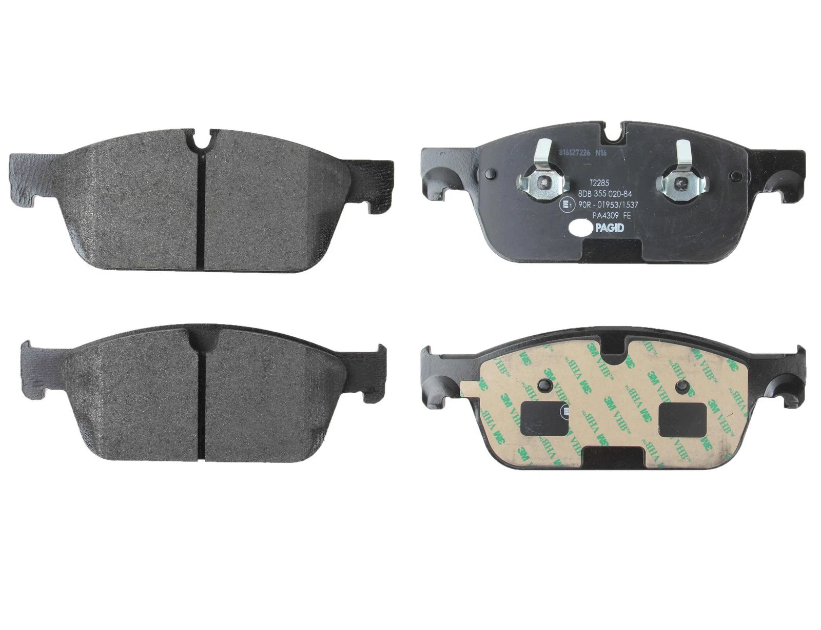Set of 4 Front Disc Brake Pads for Mercedes-Benz ML550, GL450 (2010–2012)