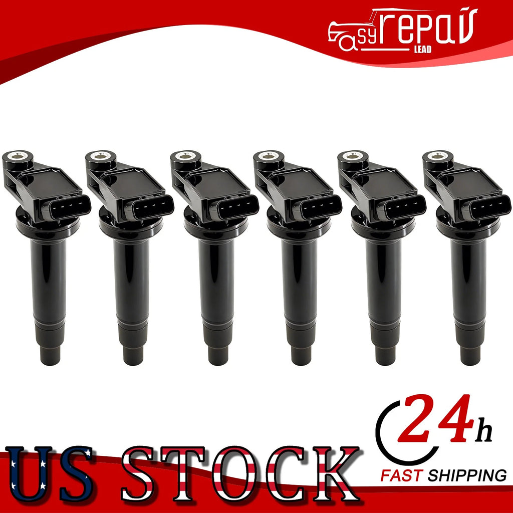6X Ignition Coil & Spark Plug for Toyota Solara (1999–2008) UF267