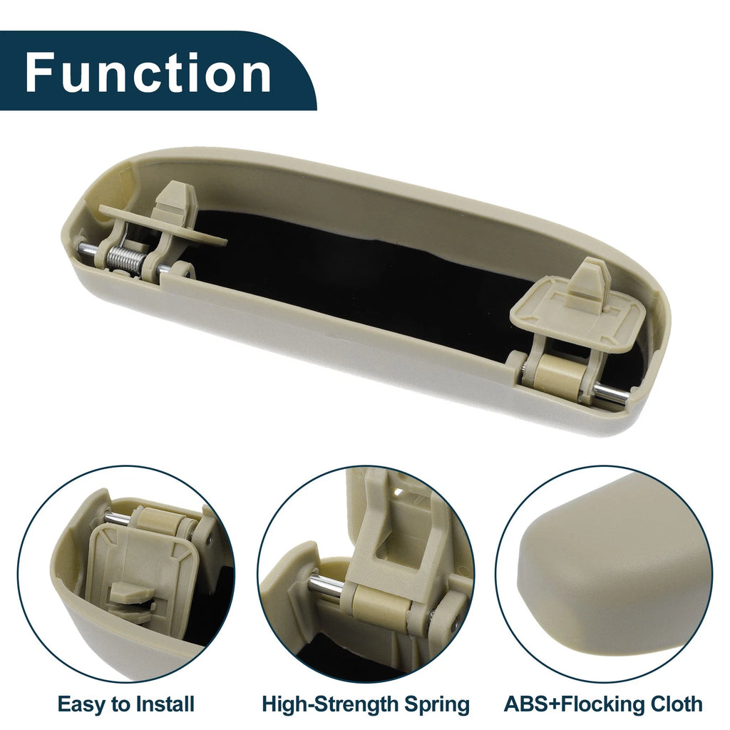 Sunglasses Case for Honda Civic (2016–2021) Eyeglasses Holder Storage Box Beige