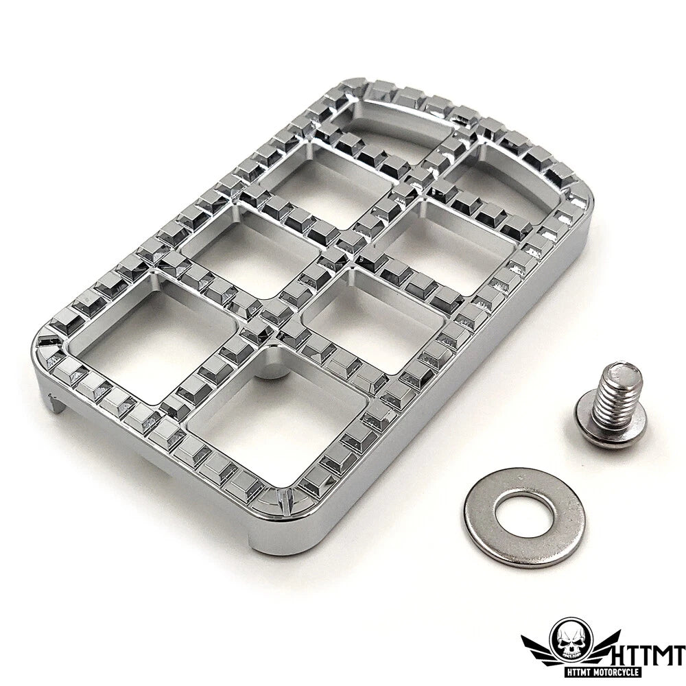 Chrome Brake Pedal Pad for Harley Dyna (2014–2016) & Softail Touring (1986–2017)