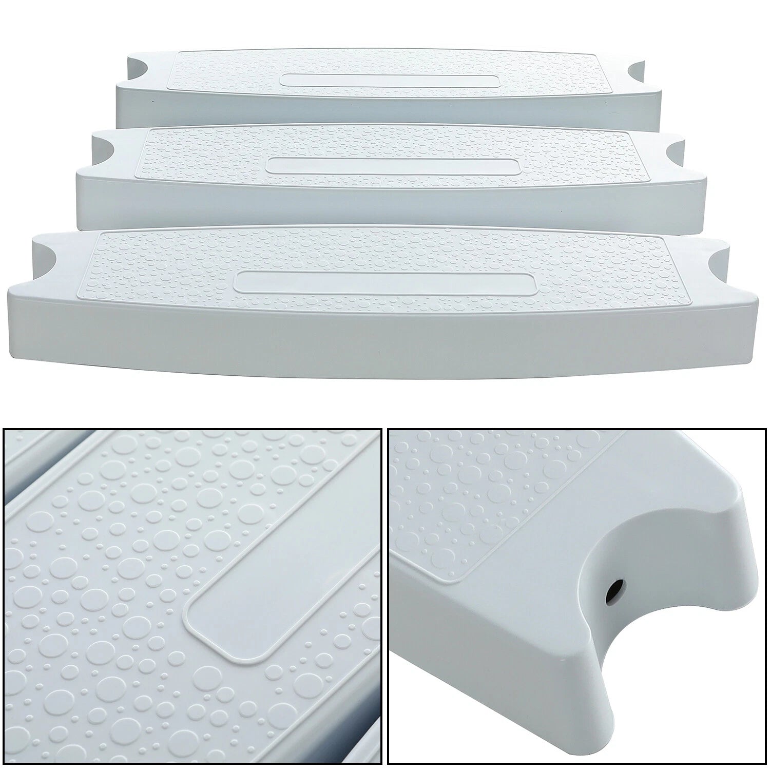 3 Replacement Ladder Rung Steps for Swimming Pools