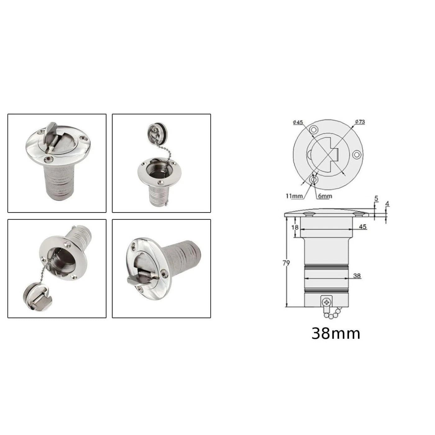 Oil Tank Cover for Precision (1-1/2 inch OD)