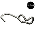 Set of 50 Heavy Duty SJ Hook Ends for Tarp Hook Strap Tie Down Bungees 3/8" - 7/16"