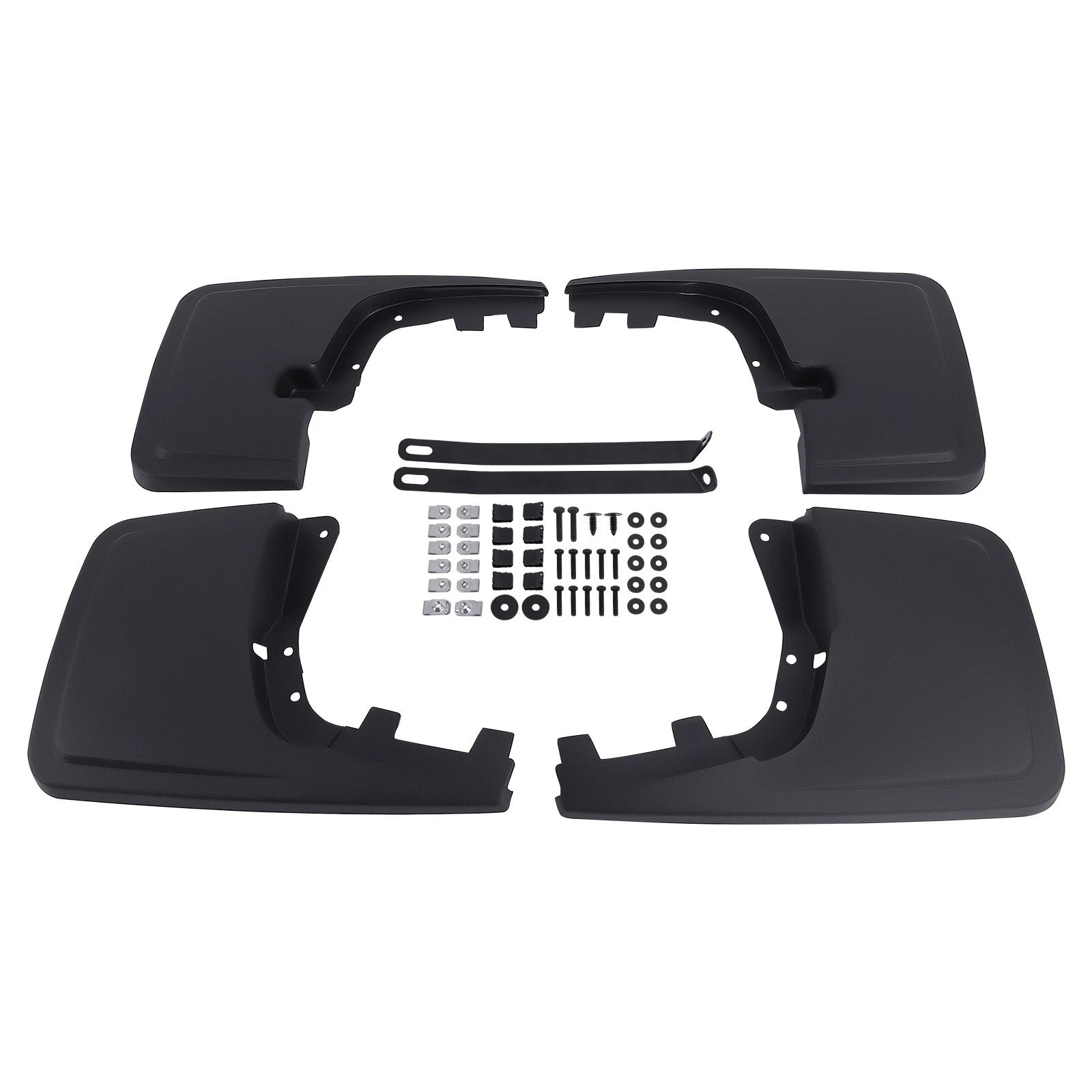 Set of 4 Black Splash Guards for Ford F-150 (2021–2024) ML3Z-16A550-BA