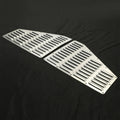2Pcs Silver Hood Louver Vent Panels for Jeep XJ Cherokee (1984–2001)