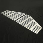 2Pcs Silver Hood Louver Vent Panels for Jeep XJ Cherokee (1984–2001)